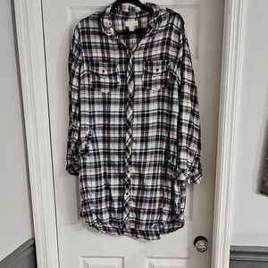 Forever 21 Plus Plaid Shirt Dress